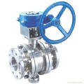 Reliable sealing fixed ball valve